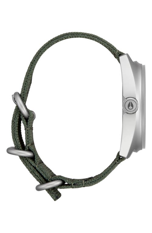 Nixon Clutch Webbing Strap Watch, 42mm In Green