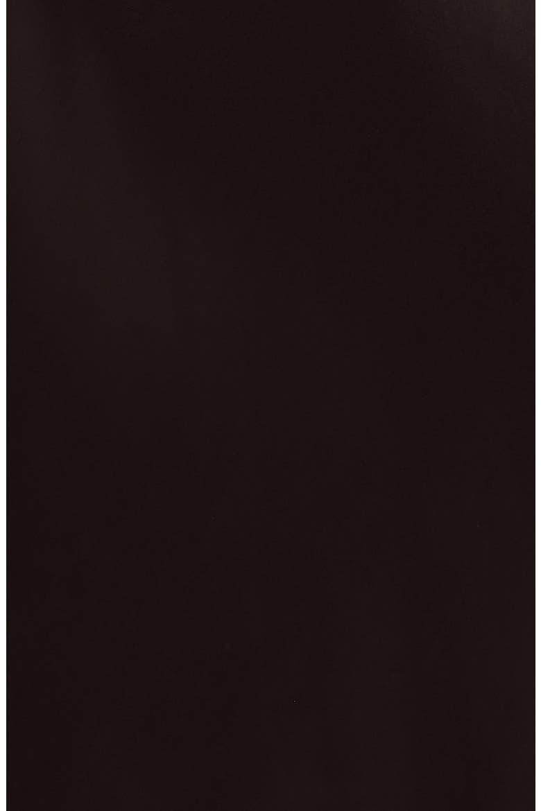 The Oakley Lace Trim Satin Maxi Dress, Alternate, color, CHOCOLATE