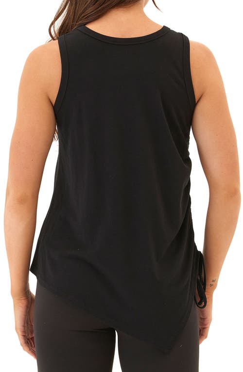 Threads 4 Thought Alison Cinched Jersey Tank In Black