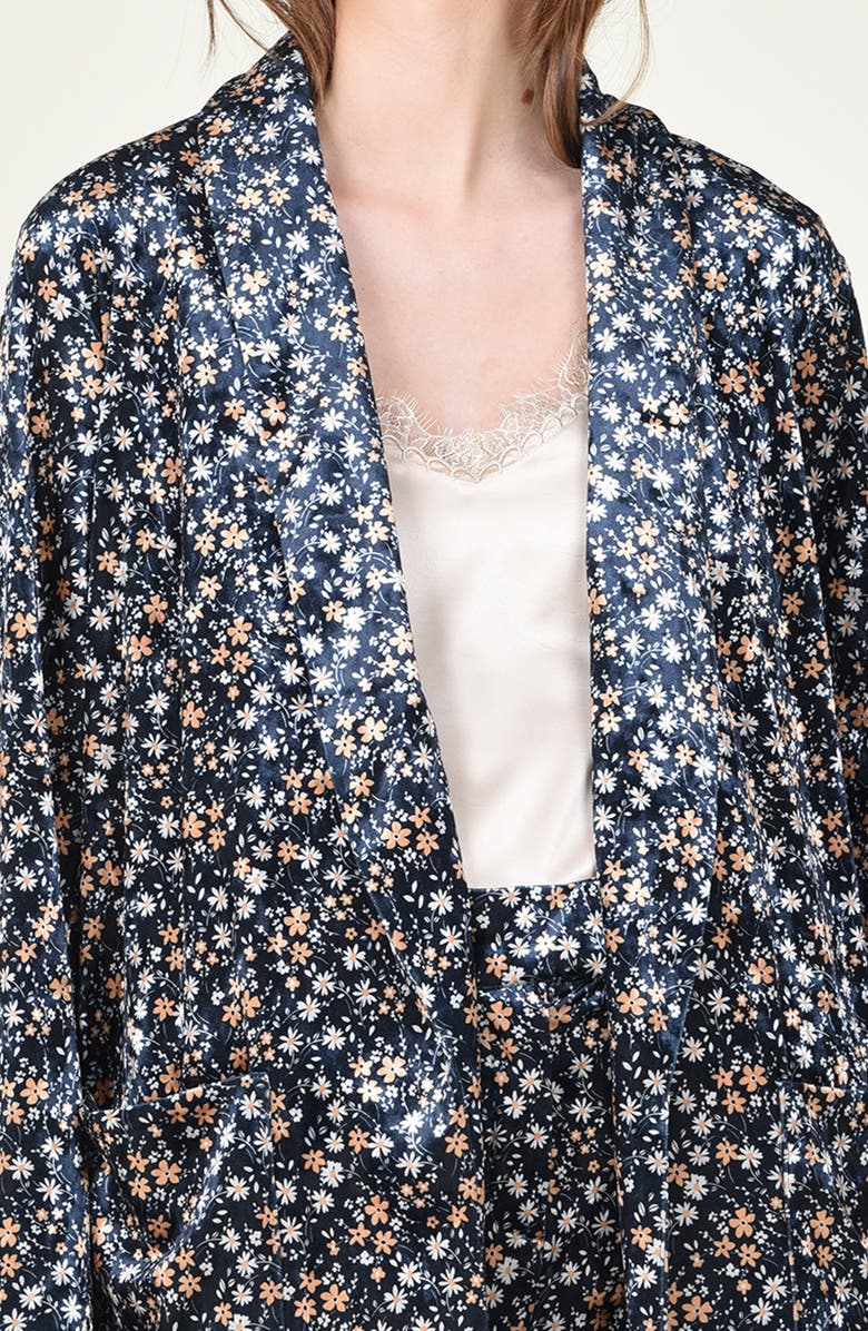 Molly Bracken Floral Velvet Blazer, Alternate, color, 
