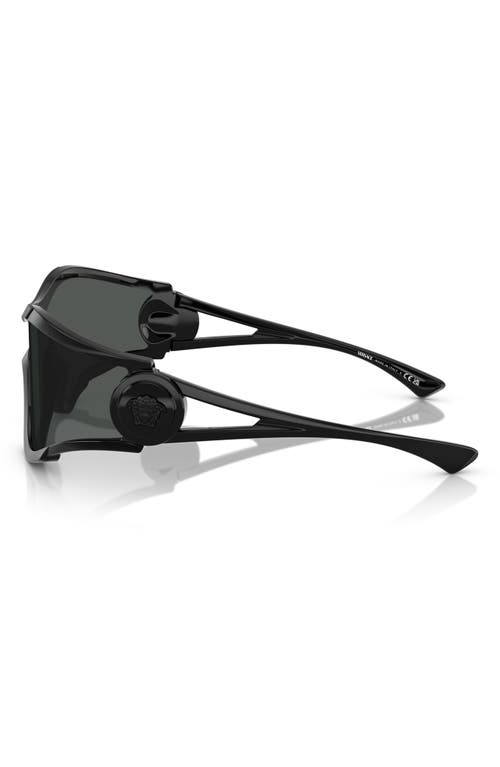 Versace Medusa-plaque Pilot-frame Sunglasses In Black