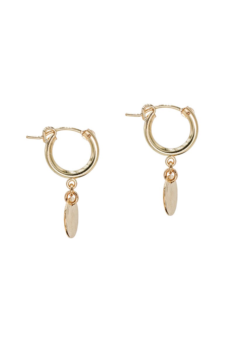 Oro Hoops, Main, color, 14K Gold Filled/ Pearl