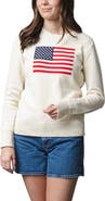 Hope & Henry Women's Organic Crew Neck Flag Sweater