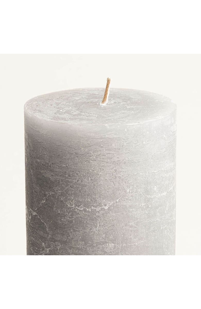 Zsa Zsa Zsu Deurne Pillar Candle 7 In, Alternate, color, Grey