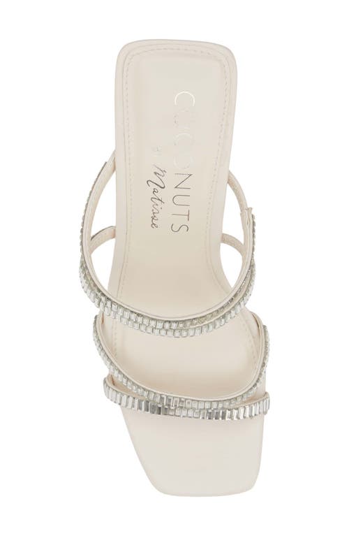 Coconuts By Matisse Aria Rhinestone Sandal In White