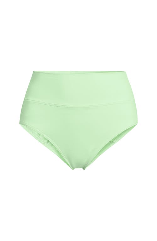 LANDS' END LANDS' END CHLORINE RESISTANT PINCHLESS HIGH WAISTED BIKINI BOTTOMS