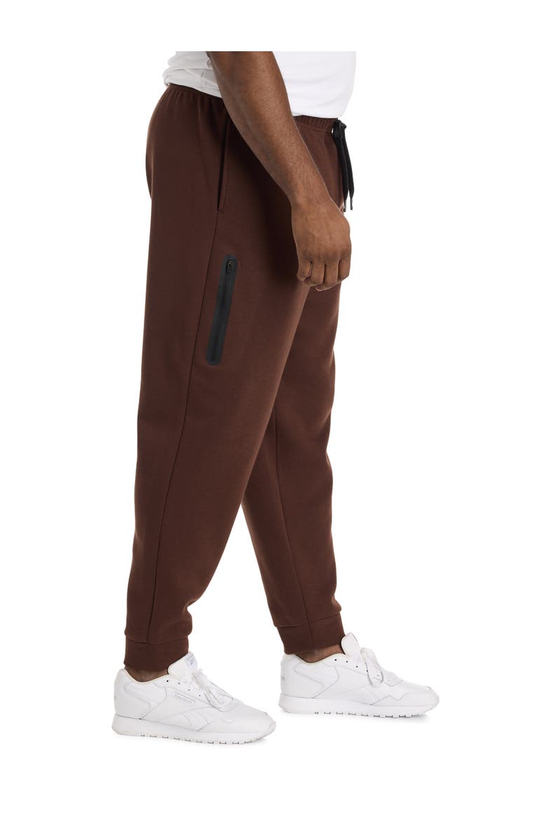 Big & Tall Performance Tech Fleece Joggers, Alternate, color, CAMPUS BROWN