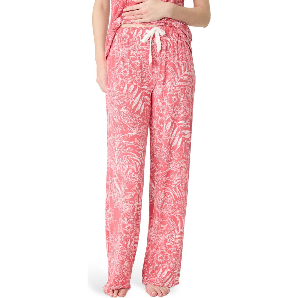 Pj Salvage Lazy Days Pajama Pants In Deep Rose