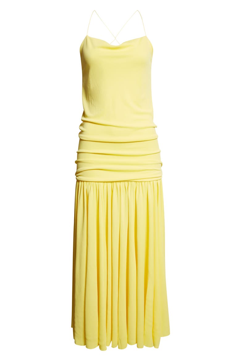 The Abiha Gathered Drop Waist Dress, Alternate, color, YELLOW
