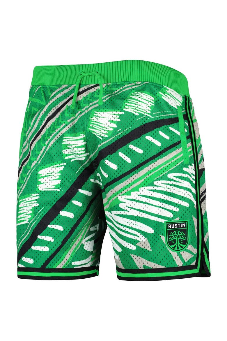 Men's Mitchell & Ness Green Austin FC Tribal Fashion Shorts, Alternate, color, Green