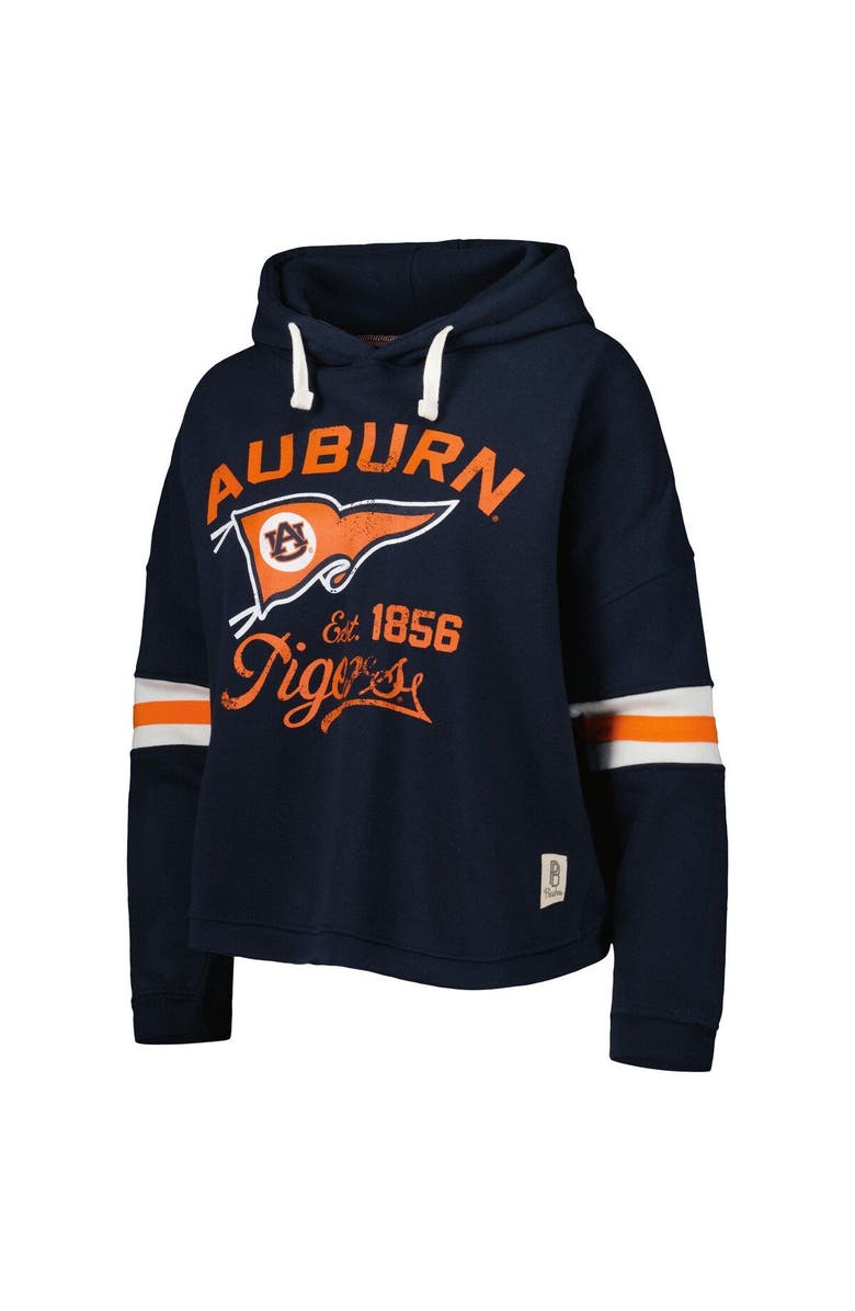 PRESSBOX Women's Pressbox Navy Auburn Tigers Super Pennant Pullover Hoodie, Alternate, color, 