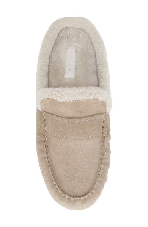 Vince Berkley Genuine Shearling Driving Loafer In Brown
