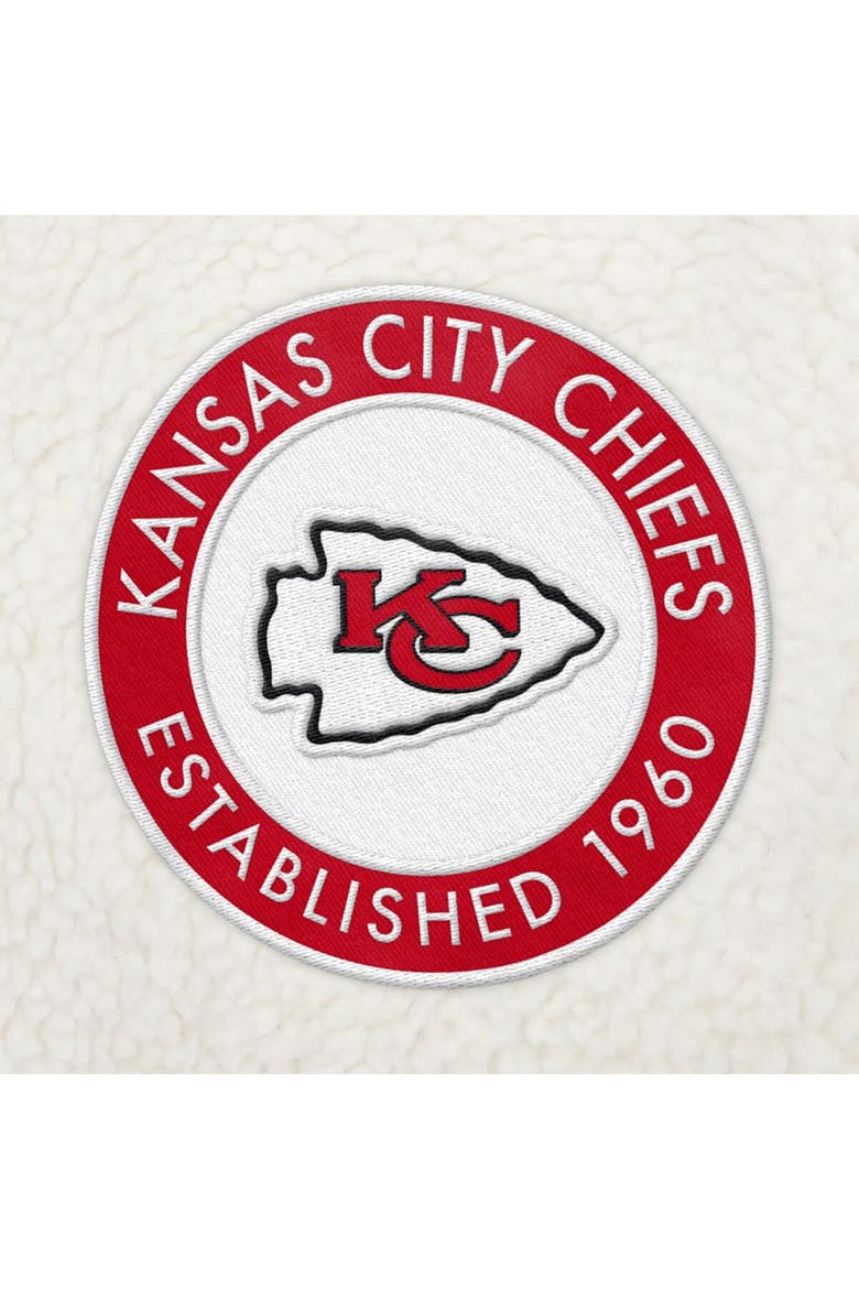 Men's Tommy Hilfiger  Cream Kansas City Chiefs Jordan Sherpa Quarter-Zip Sweatshirt, Alternate, color, Cream