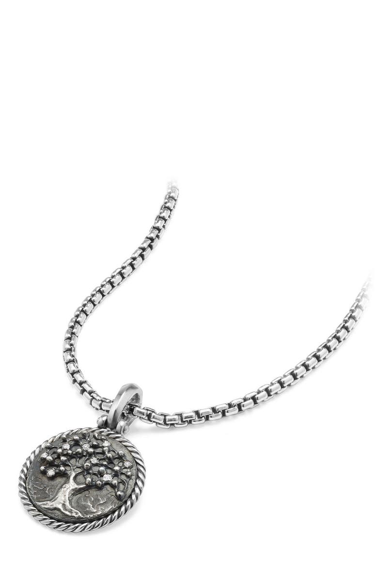 Tree of Life Diamond Pendant, Alternate, color, SILVER
