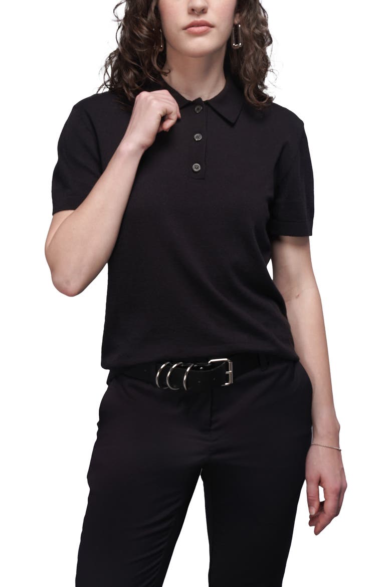 The Everyday Sweater Polo, Main, color, BLACK