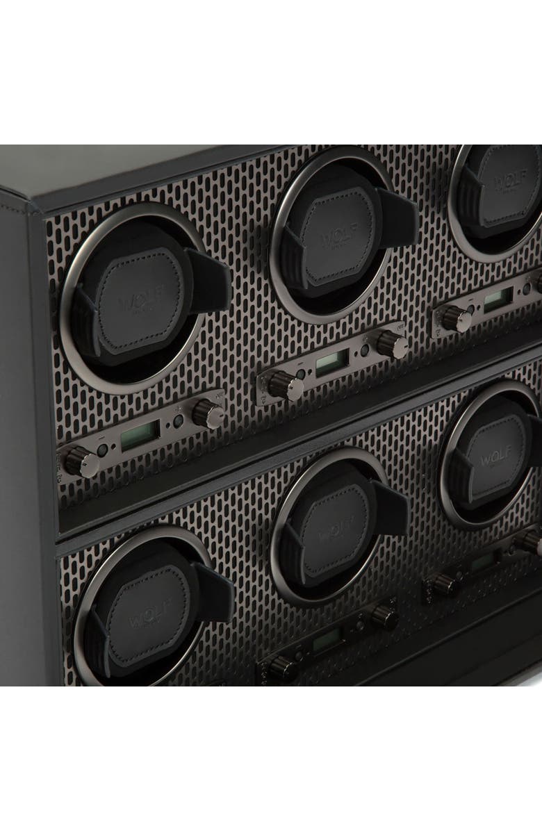 WOLF Axis 6 Piece Watch Winder, Alternate, color, Powder Coat