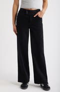 1822 Denim High Waist Extended Hem Wide Leg Jeans