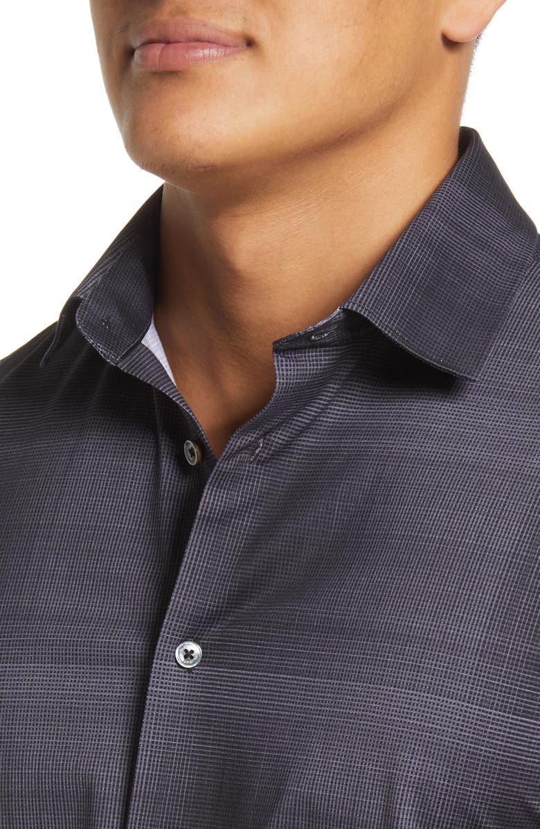 Bugatchi OoohCotton<sup>®</sup> Plaid Button-Up Shirt, Alternate, color, 