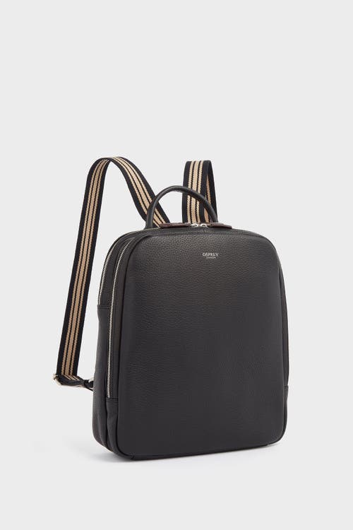 Osprey London The Chiswick Leather Backpack In Black