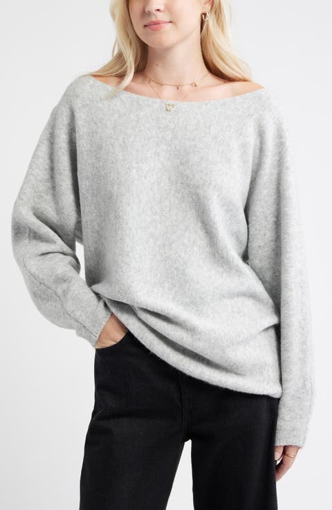 Lofty Boat Neck Oversize Sweater