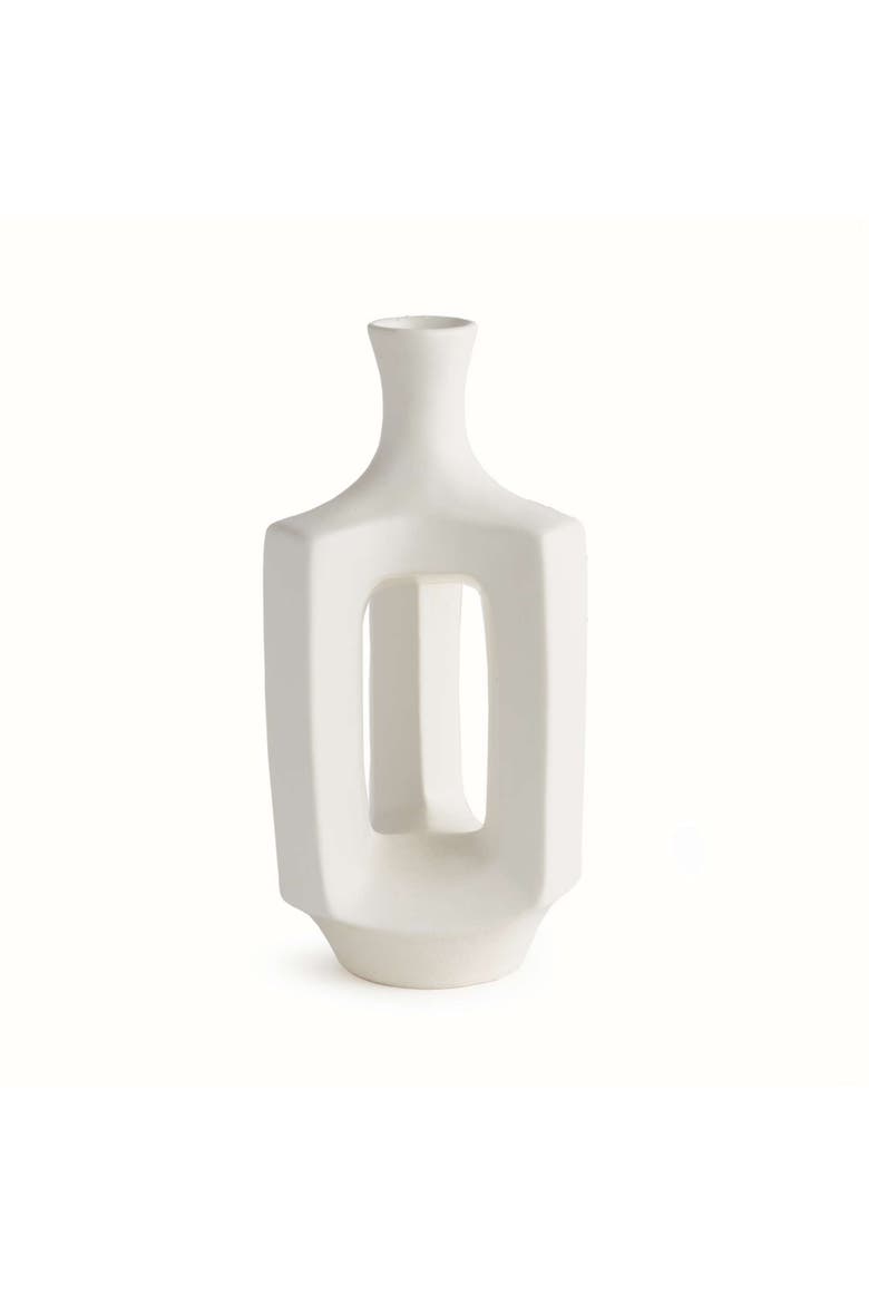 Sonya Vase Medium, Main, color, White