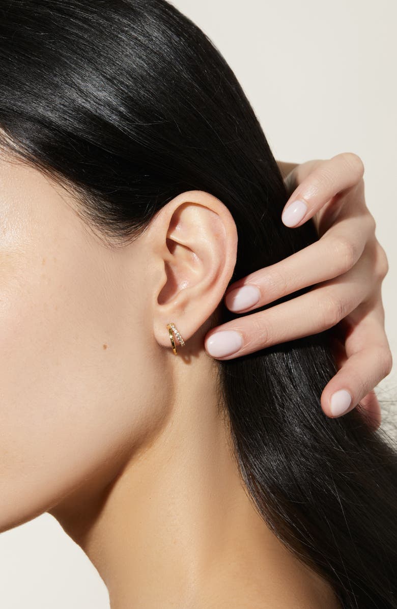 Ana Luisa Double Hoop Earrings - Toda Mini, Alternate, color, Gold