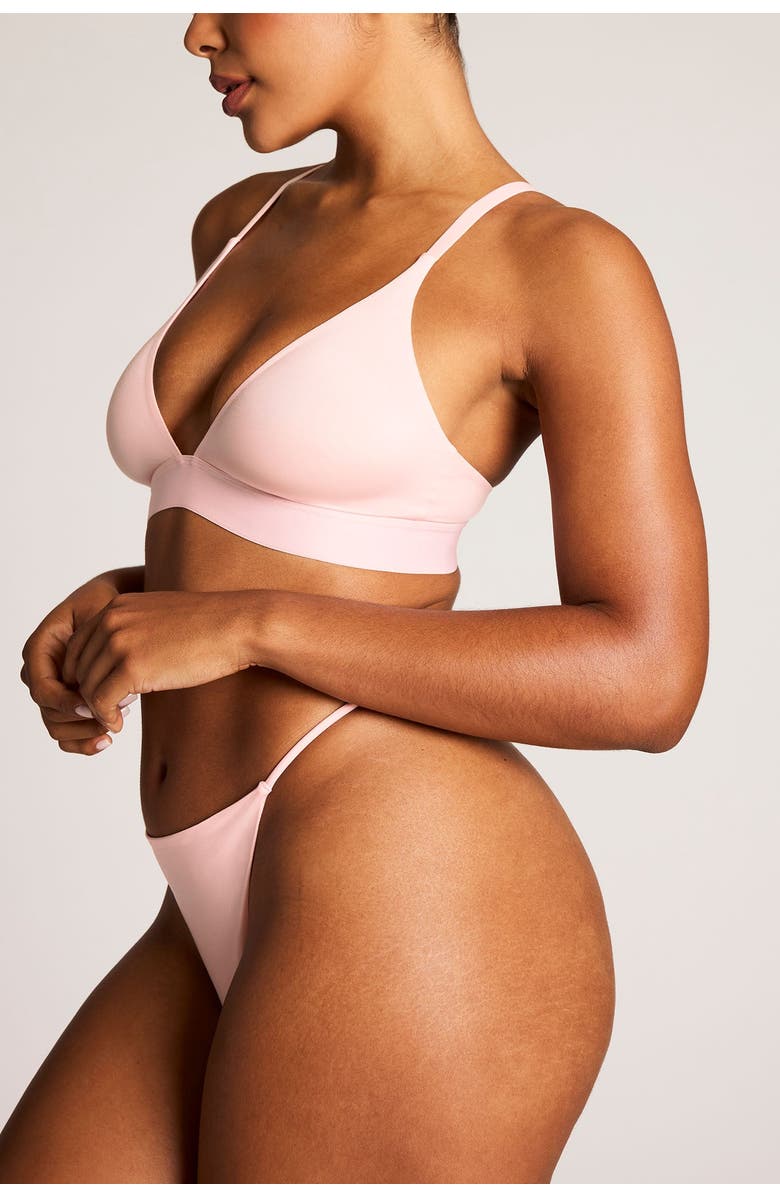 Negative Underwear Glacé Triangle Bra, Alternate, color, Shell