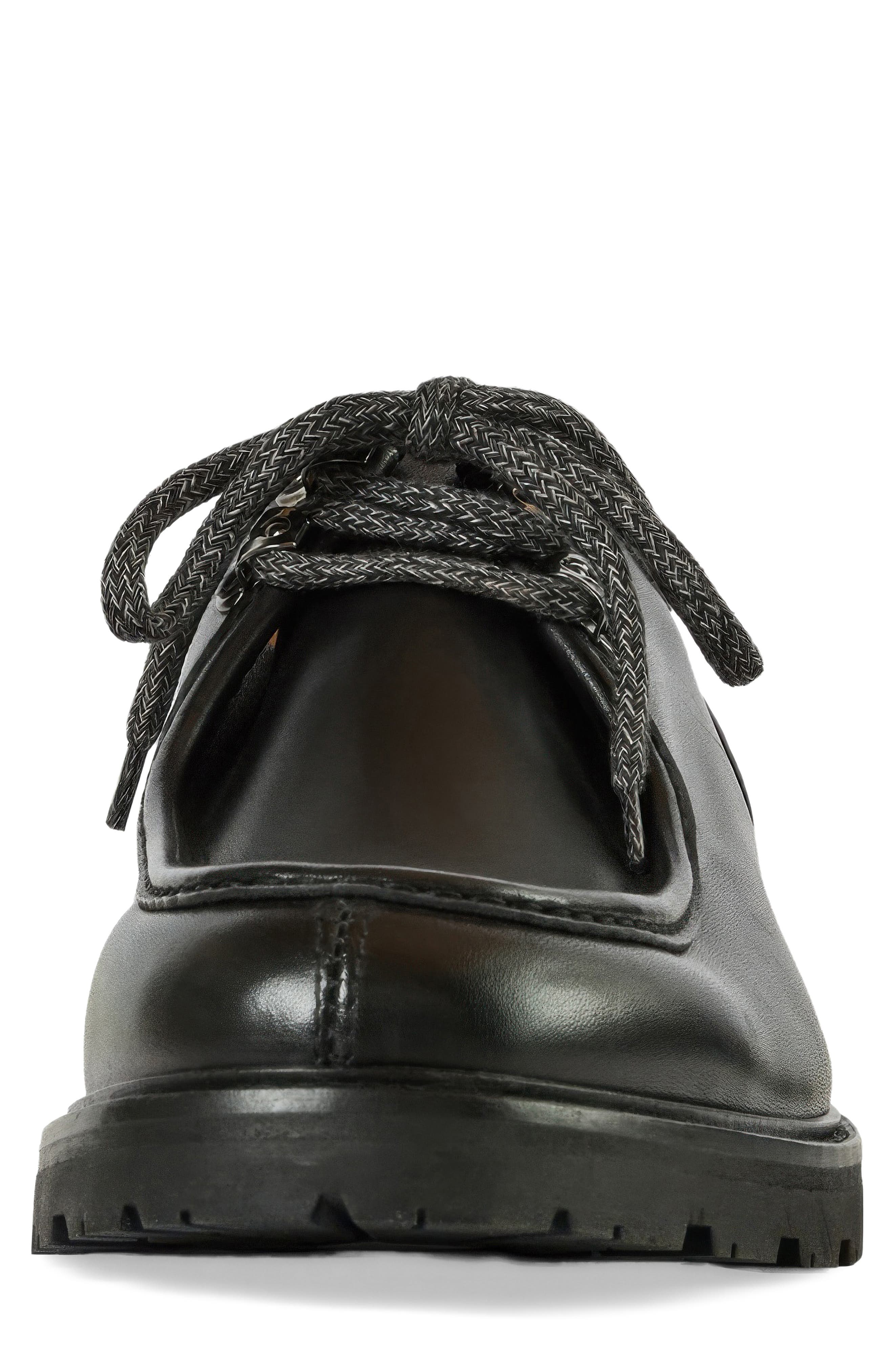 Artic Weatherproof Lugged Lace-Up Shoe, Alternate, color, BLACK