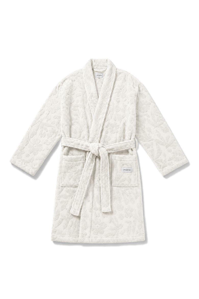 Sunny Sculpted Cotton Robe, Main, color, CREAM
