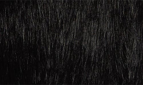 Eenk Stand Collar Faux Fur Vest In Black