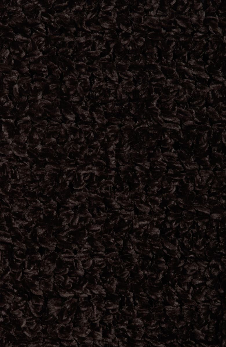 Kurt Geiger London Chunky Chenille Knit Scarf, Alternate, color, Black