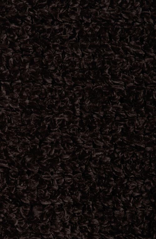 Kurt Geiger London Chunky Chenille Knit Scarf In Black