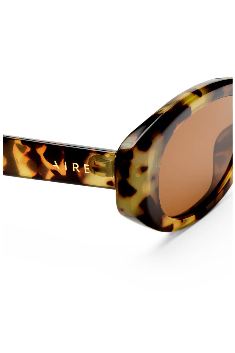 Affinity 52mm Oval Sunglasses, Alternate, color, MOTTLED TORT / BROWN MONO