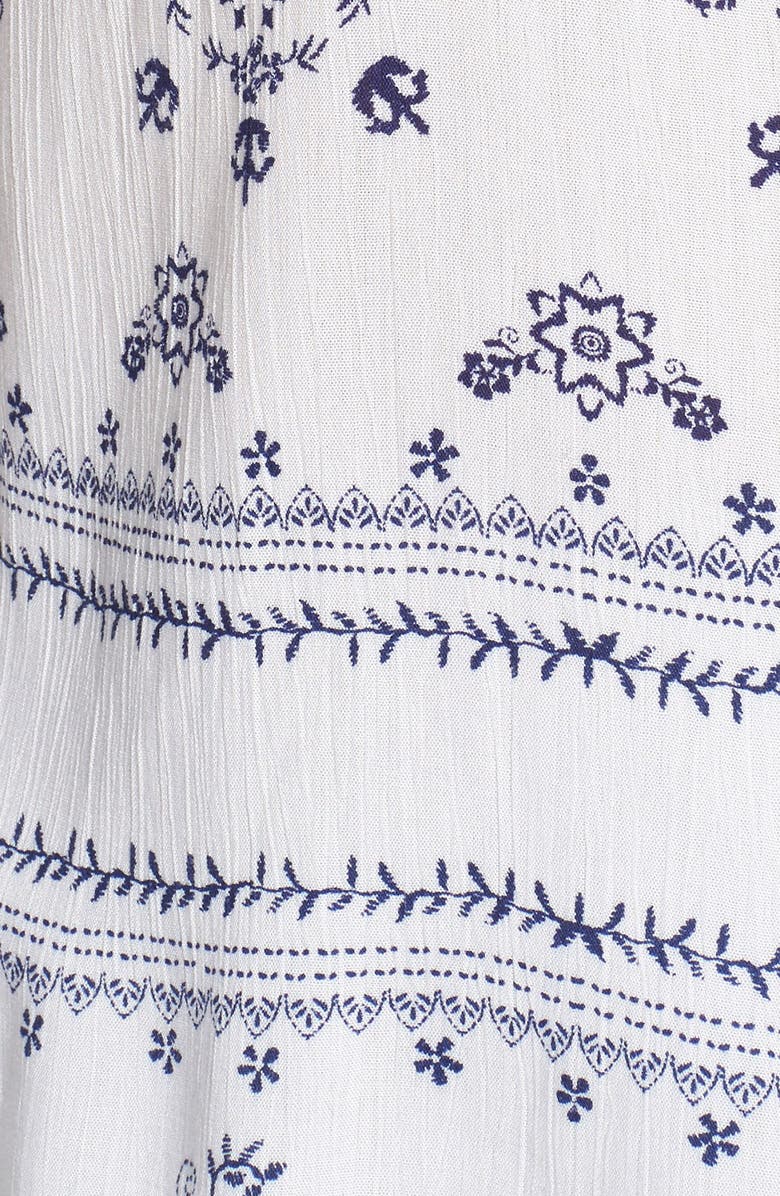 BP. Print Lace-Up Peasant Top, Alternate, color, 