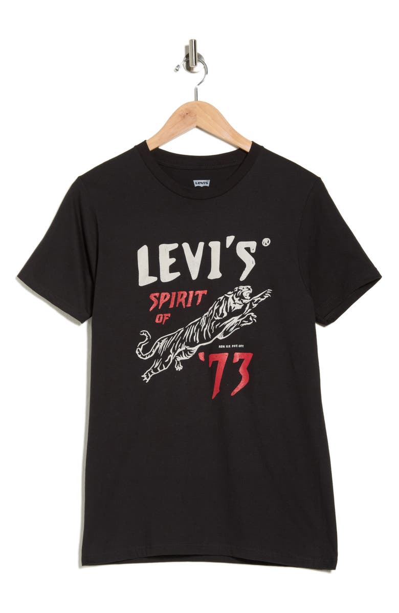 Levi's<sup>®</sup> Relaxed Fit Logo Graphic T-Shirt, Alternate, color, Tiger Spirit Black