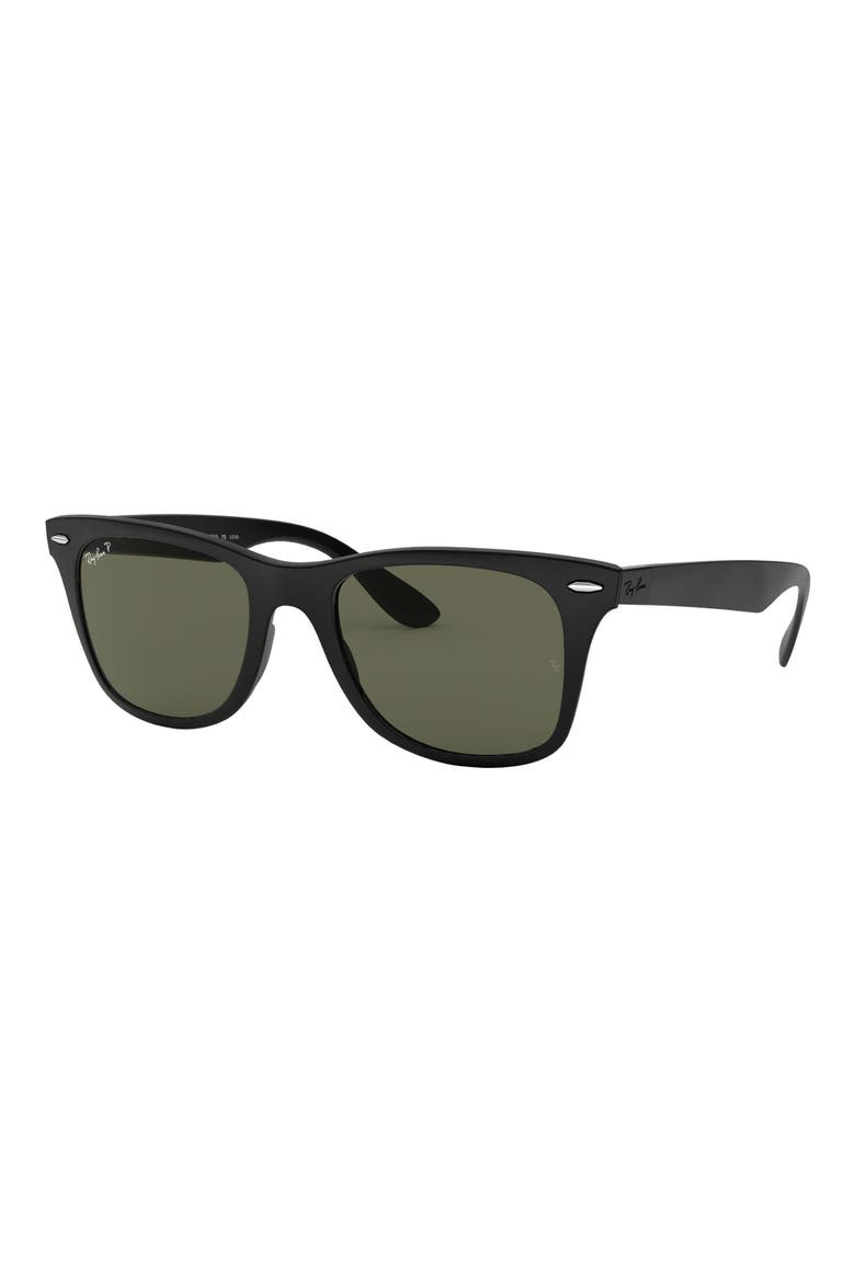 52mm Polarized Rectangular Sunglasses, Alternate, color, POLARIZED GREEN