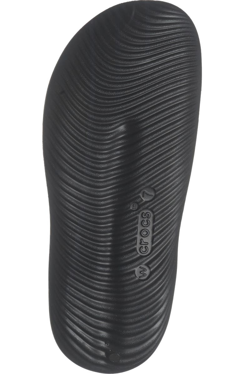 CROCS Mellow Recovery Flip Flop Sandal, Alternate, color, Black