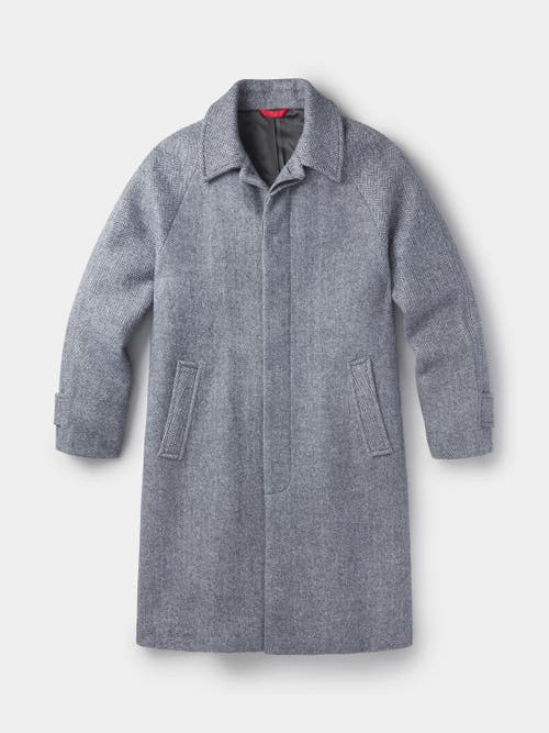 Aubin Dawes Wool Blend Overcoat In Gray