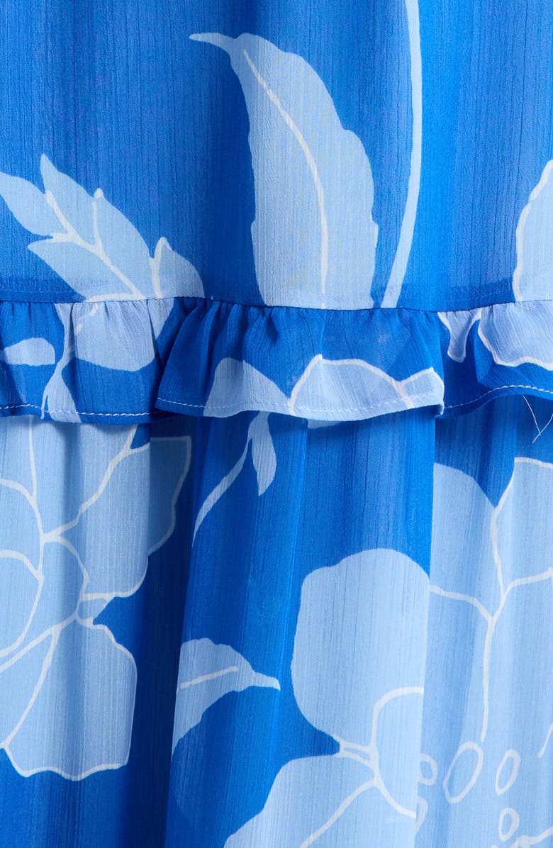 SUGARLIPS Seabloom Floral Gauri Off the Shoulder Maxi Dress, Alternate, color, Cobalt-Blue