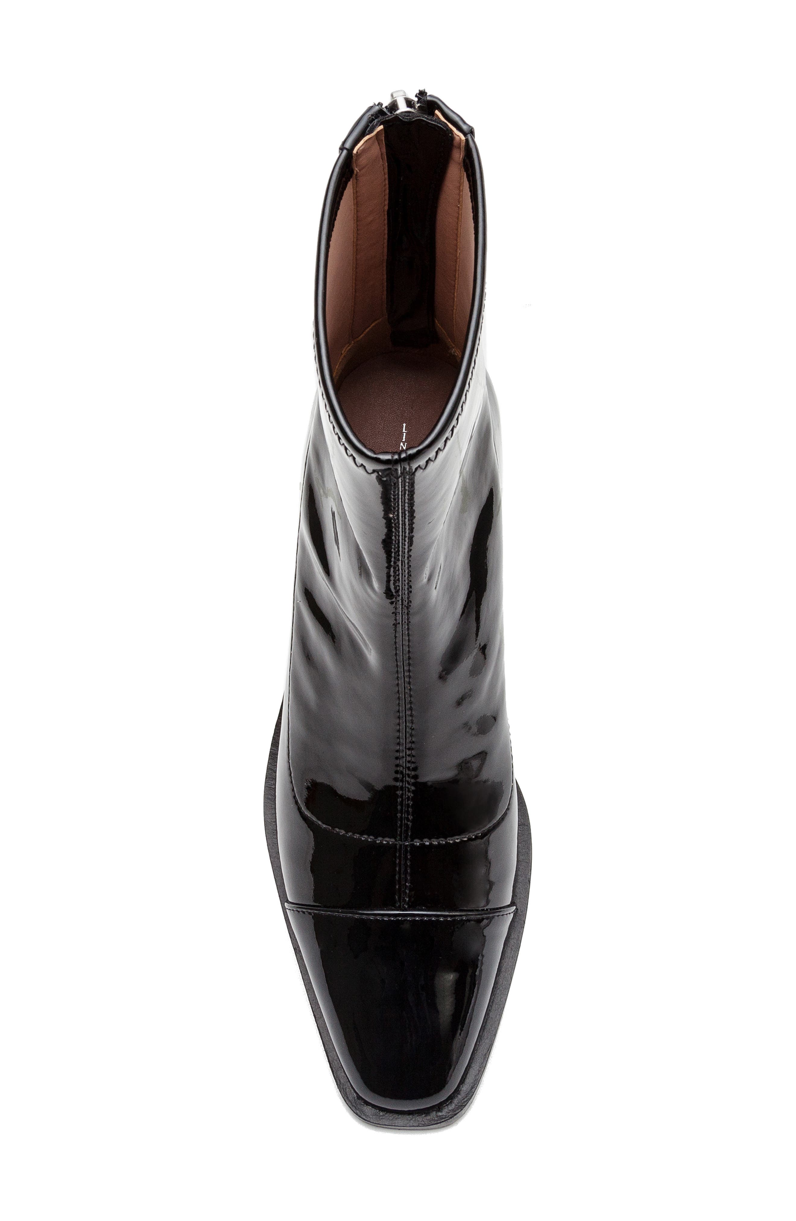 Linea Paolo Venata Block Heel Bootie, Alternate, color, Black