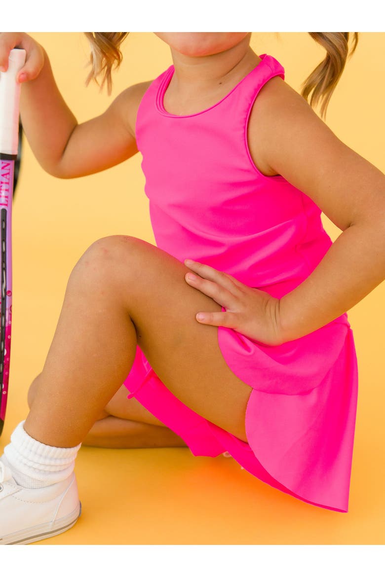 Girls Active Butterfly Shorts, Alternate, color, Neon Magenta