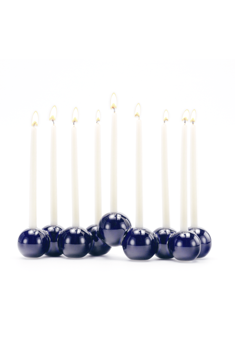 Bubble Menorah, Main, color, Indigo