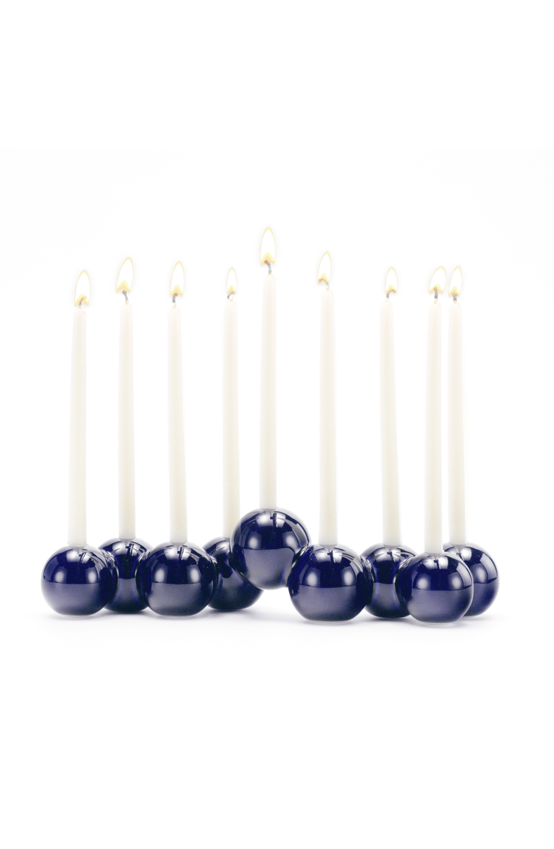 Tchotchke Bubble Menorah, Main, color, Indigo