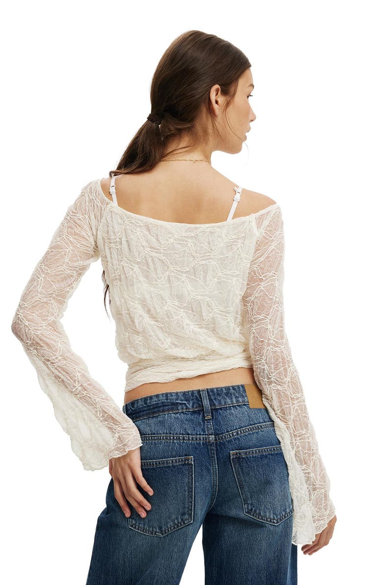 Cotton On Women's Sofia Lace Long Sleeve Top, Alternate, color, 