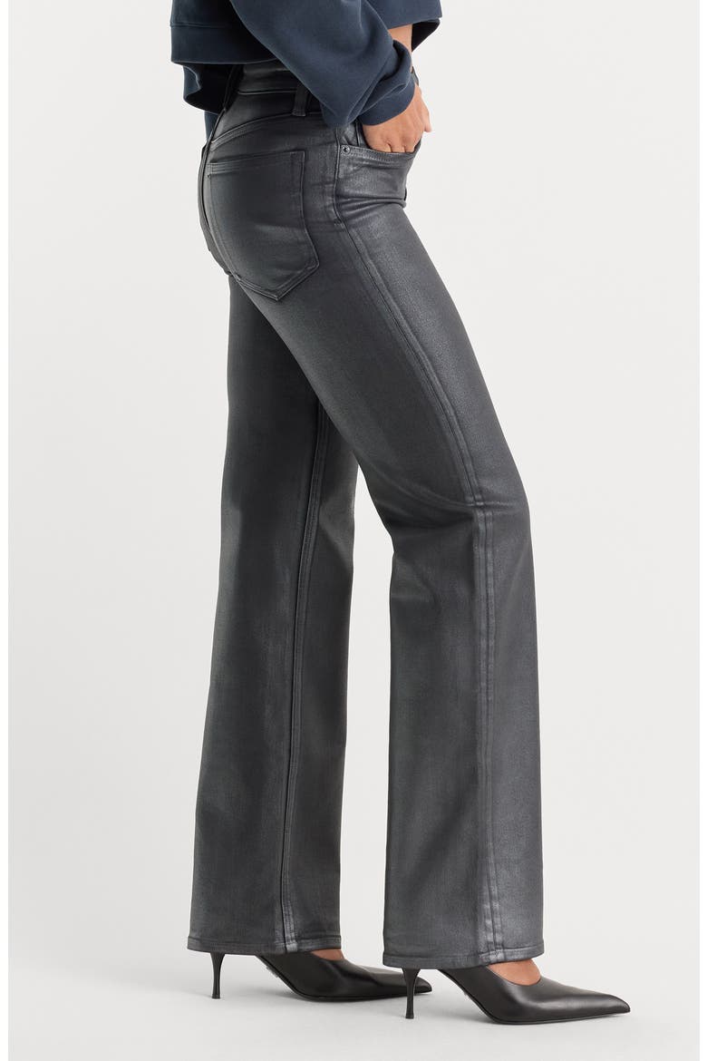 Good True Coated High Waist Straight Leg Jeans, Alternate, color, RUNE