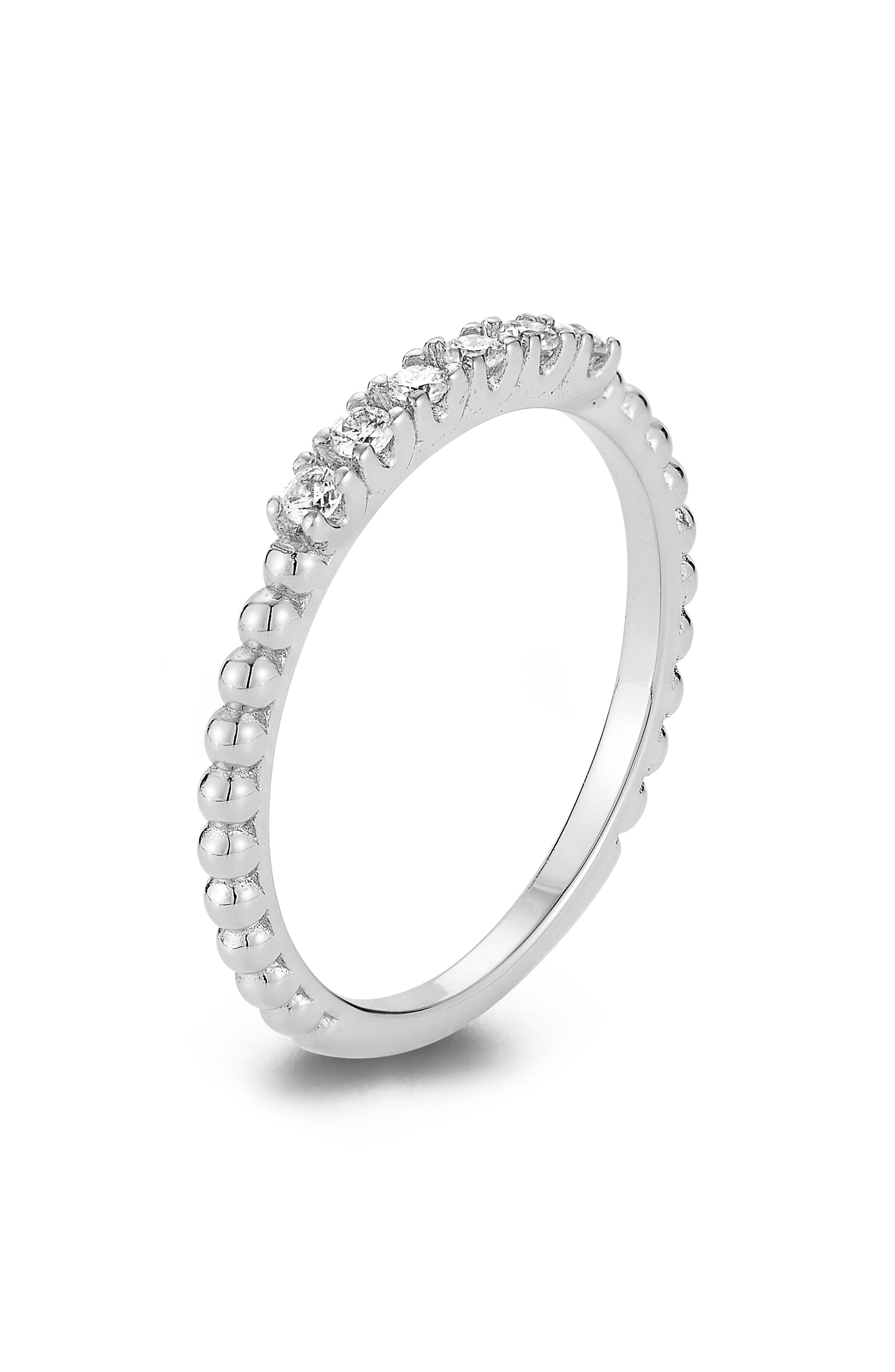 Moissanite Stackable Band Ring