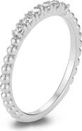 GLAZE JEWELRY Moissanite Stackable Band Ring