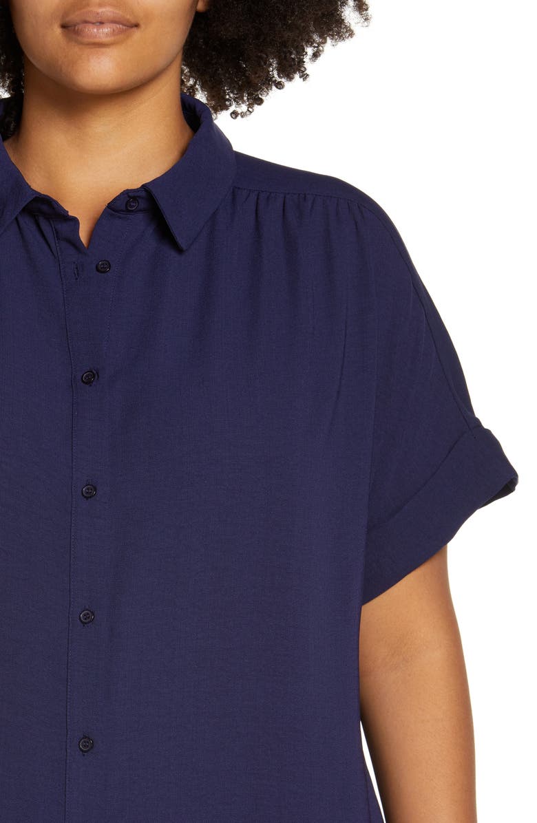 Caslon<sup>®</sup> Short Sleeve Shirtdress, Alternate, color, 