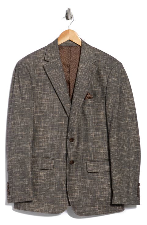 Slim Fit Stretch Knit Sport Coat (Regular, Short & Long)