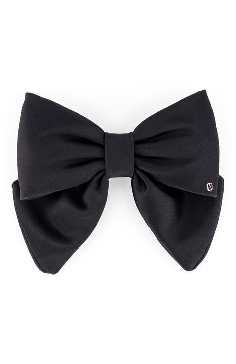 Silk bow barette